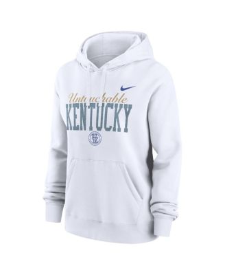 Women's White Kentucky Wildcats Club Fleece Hoodie