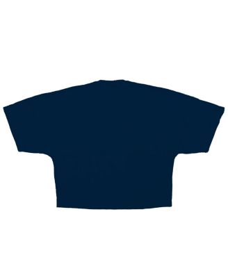 Women's Navy Detroit Tigers Skyline Crop T-Shirt