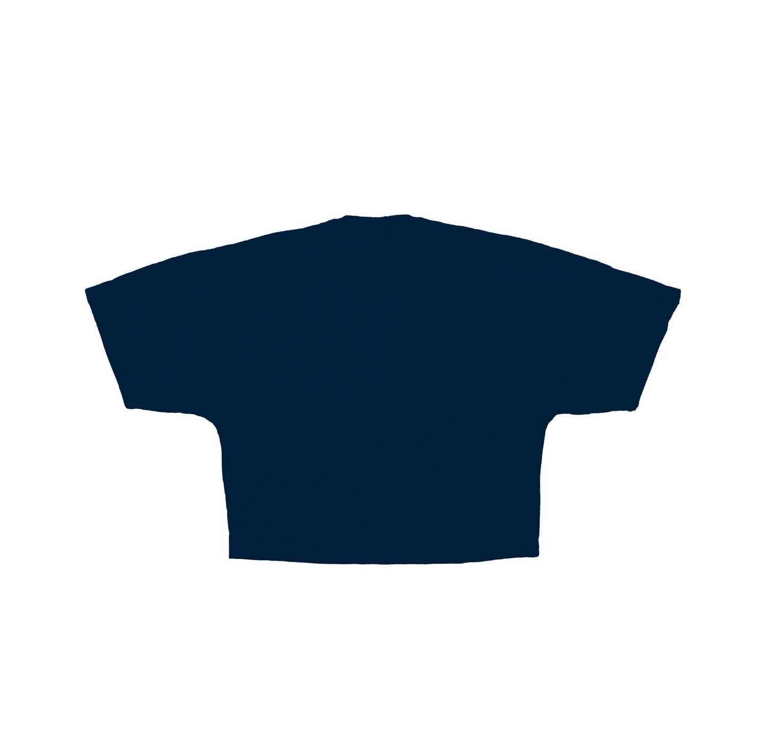 Women's Navy Detroit Tigers Skyline Crop T-Shirt