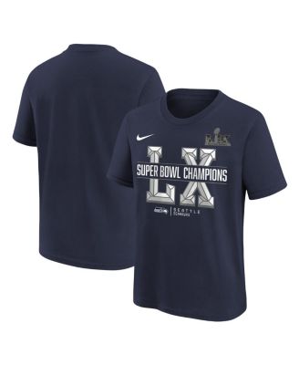 Big Boys and Girls College Navy Seattle Seahawks Super Bowl LX Champions T-Shirt