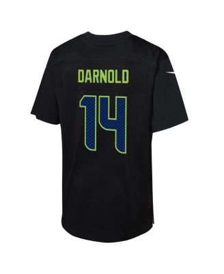 Big Boys and Girls Sam Darnold Black Seattle Seahawks Super Bowl LX Carbon Fashion Game Jersey