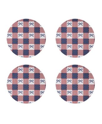 Celebration Woven Braided Round Placemats, Set of 4