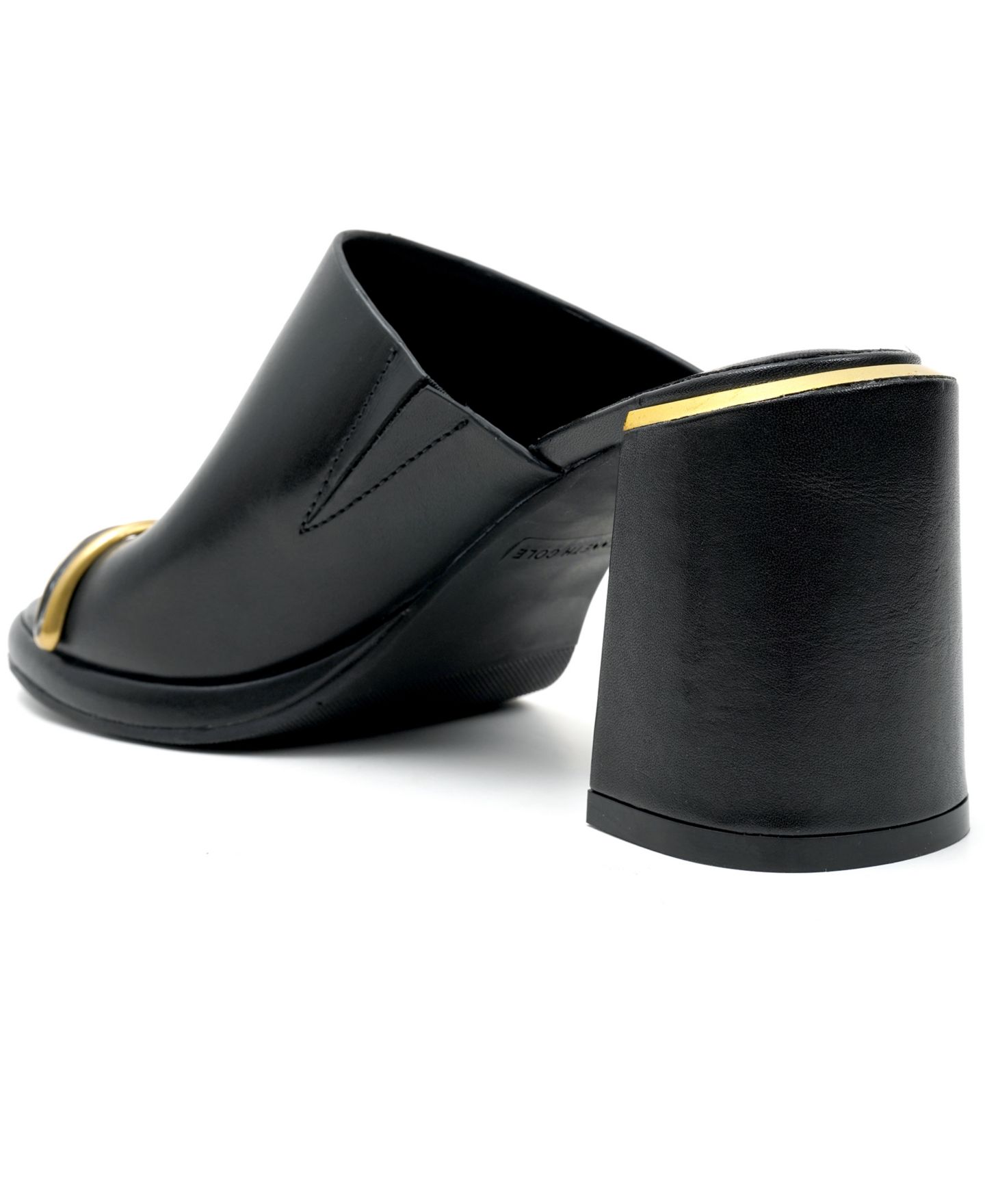 Женские сандалии Kenneth Cole New York Syndika Block Heel Dress Sandals, цвет: Чёрный кожаный — фото 6