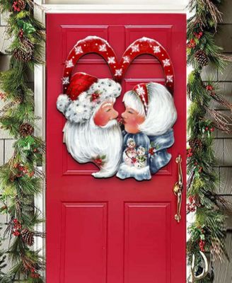 Merry Kissmas, Holiday Door Decor