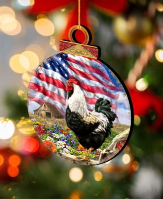 Morning In America Holiday Ornaments, Set of 2