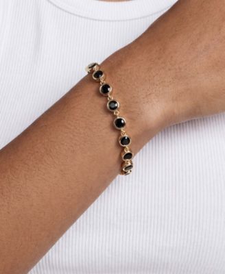 Everyday Crystal 18k Gold Plated Link Bracelet