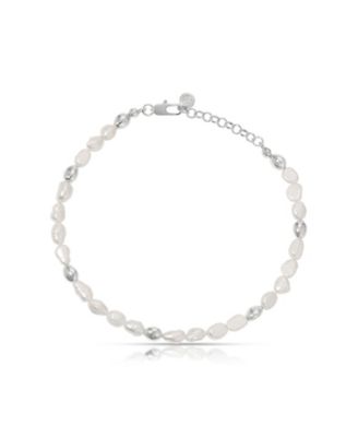 Freshwater Pearl Polished Pebble Anklet