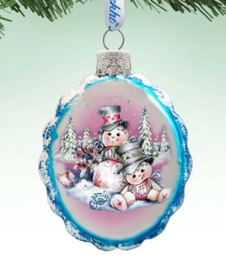 Snowman Mercury Holiday Ornament