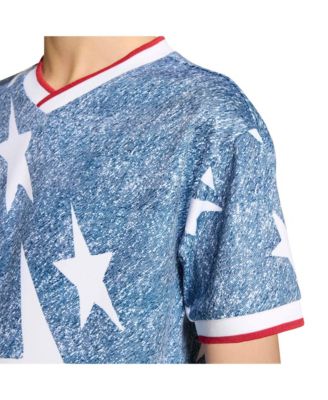 Big Boys and Girls Blue USA Soccer 1994 Denim Graphic Fashion Jersey