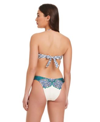 Women's Solar Power U-Ring Bandeau-Neck Bikini Top