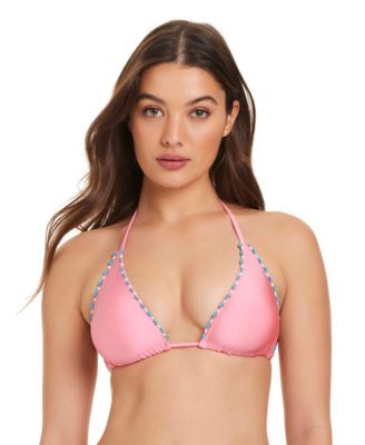 Women's Spring Break Floral Classic V-Neck Floral Bikini Top