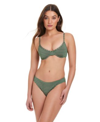 Technicolor Triangle Underwire Bra and Hipster Bottoms