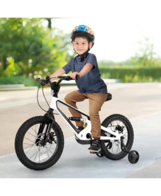 16 Inch Kids Bike Magnesium Alloy Bicycle Adjustable for Aged 4 to 7