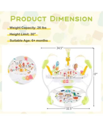 Toddler Height Adjustable Activity Center with Bounce Seat