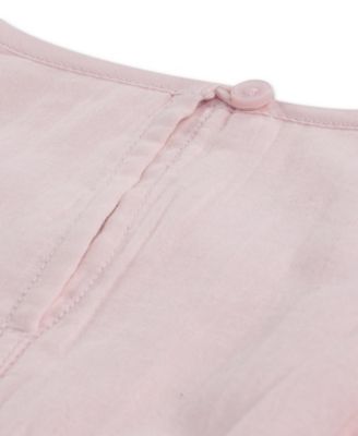 Girls' Flutter Sleeve Eyelet Romper