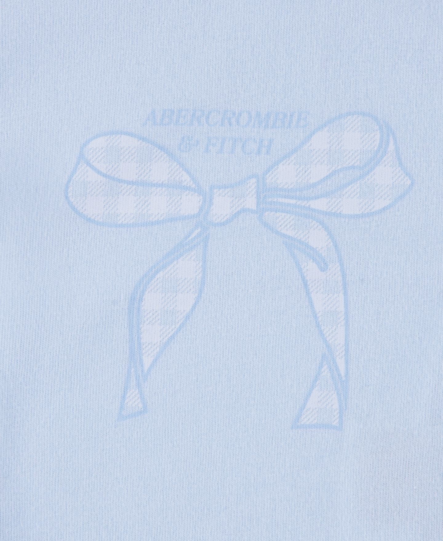 Футболка abercrombie kids Gingham Bow Classic Short-Sleeve T-shirt для девочек-малышей, цвет: Синий — фото 3