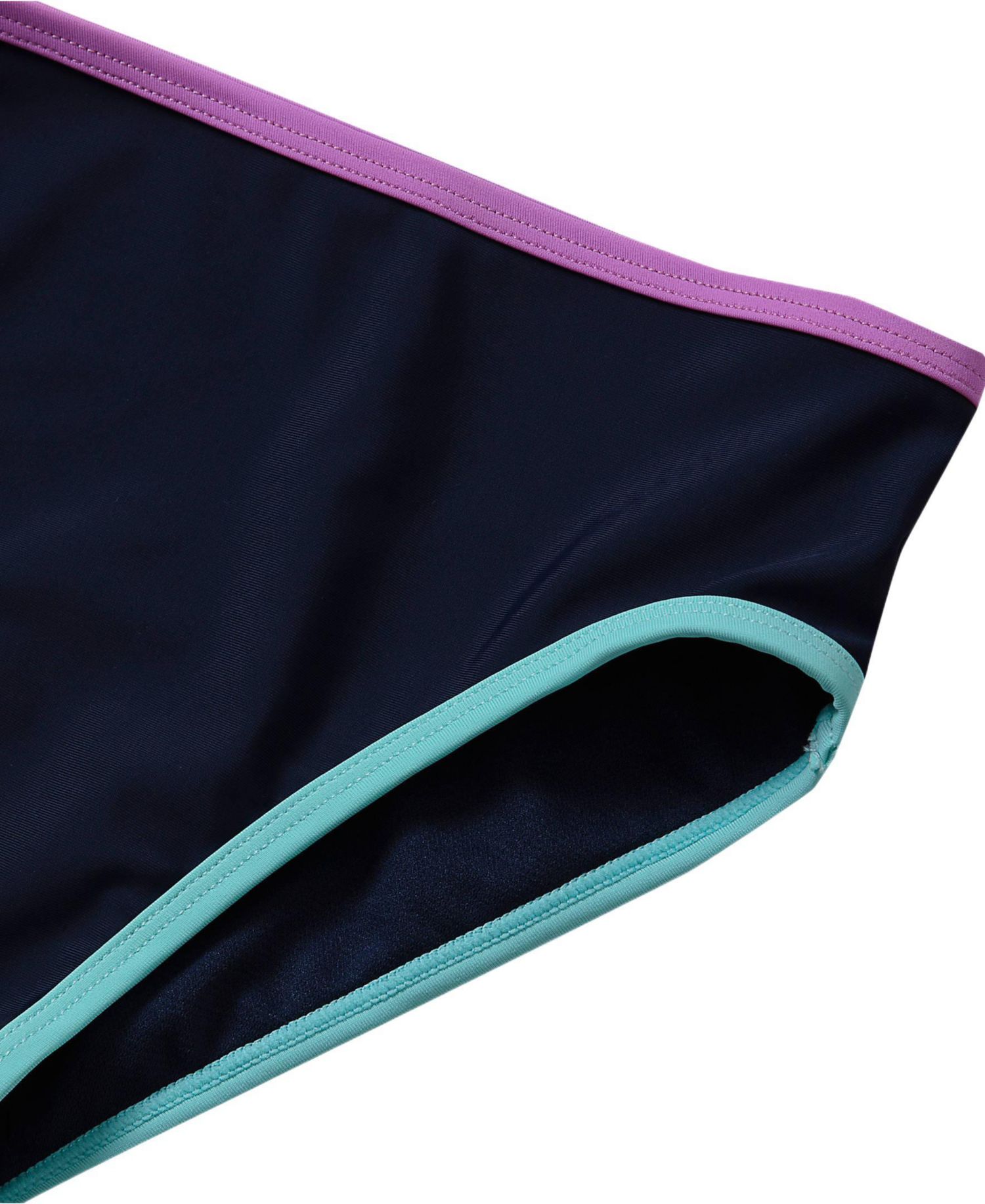 Big Girls Plus Chlorine Resistant Contrast Bikini Bottoms