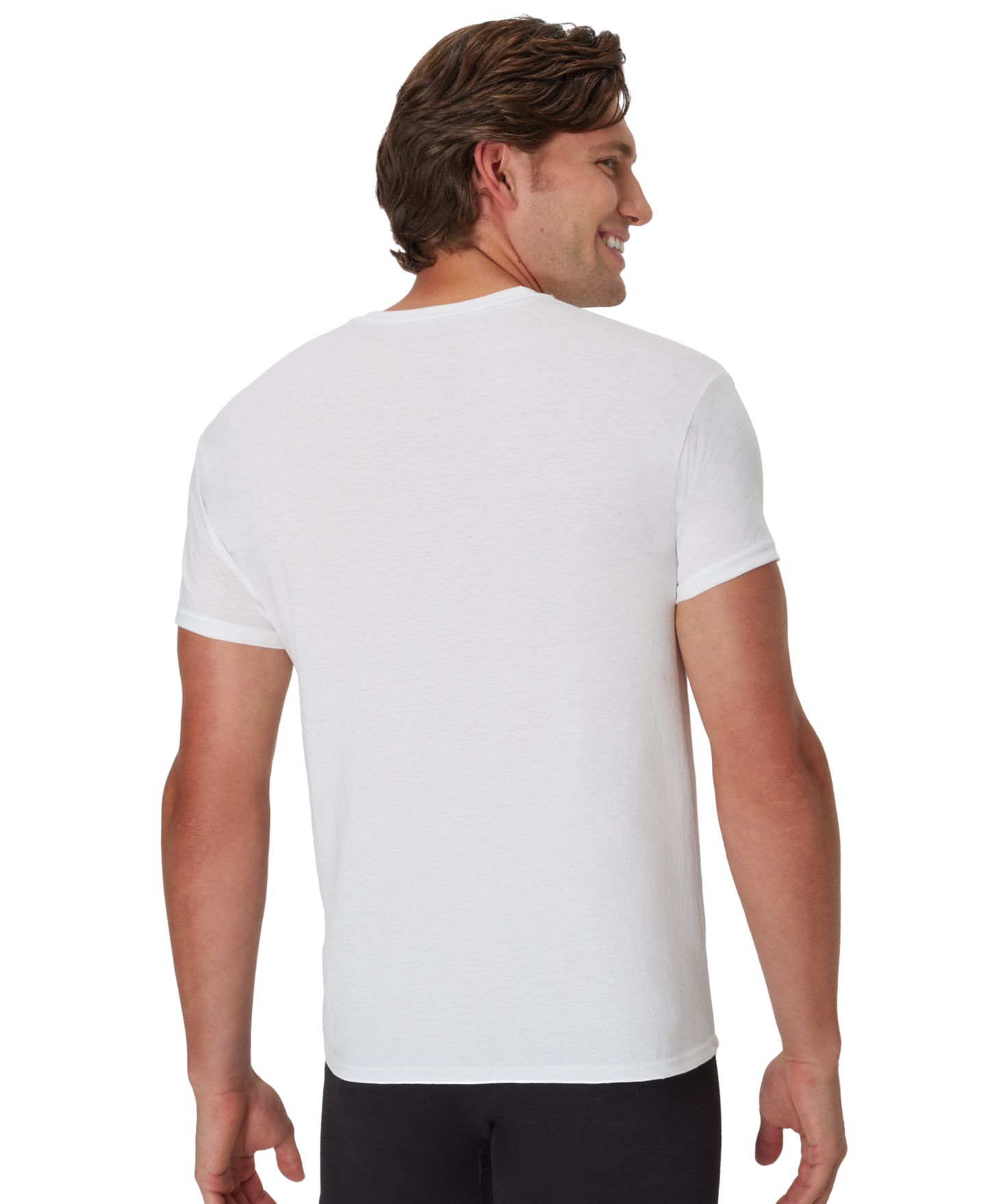 Мужские топы Hanes Ultimate Crewneck Undershirt, 3-Pack, цвет: Разноцветный — фото 4