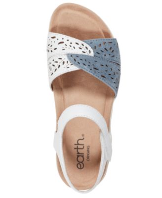 Women's Sylo Perforated Leather Flat Sandals