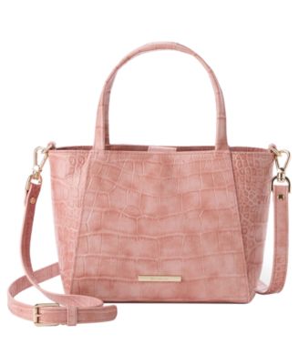 Mona Alba Small Leather Crossbody Tote Handbag