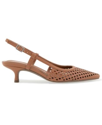 Women's Maggie Perf Slingback Kitten Heel Pumps
