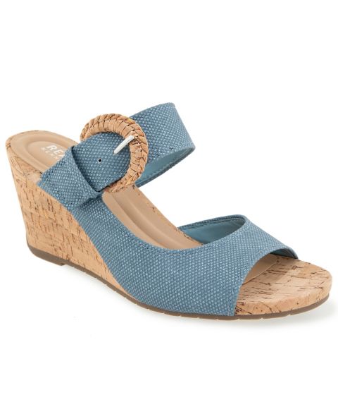 Женские сандалии Kenneth Cole Reaction Gibbs Wedge, цвет: Синий