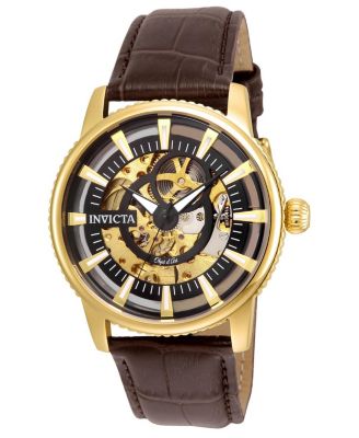 Men's 22642 Objet D Art Quartz Skeleton Dial Watch