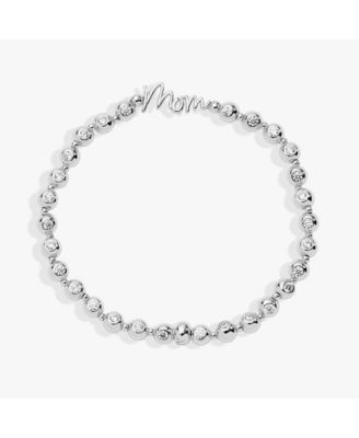 Mom Elongated Crystal Stretch Bracelet