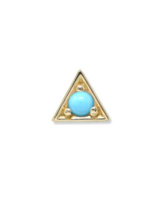 Anzie Cleo Round Single Stud - Turquoise