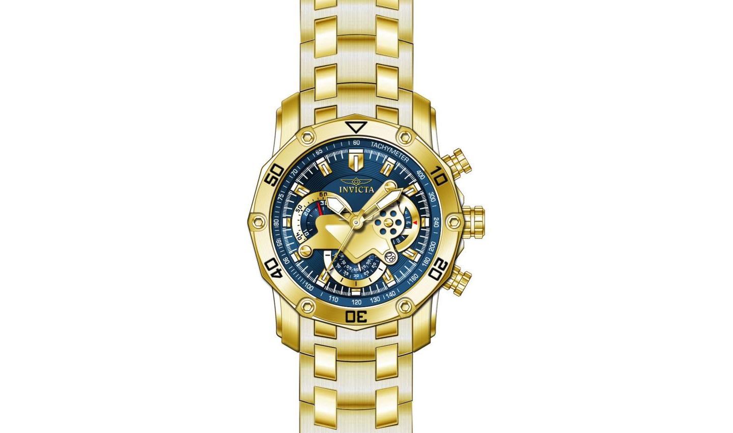 Мужские часы Invicta 22765 Pro Diver Quartz Multifunction Dial, цвет: Золотой — фото 3