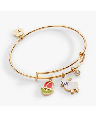 Garden Party Multi Charm Bangle Bracelet