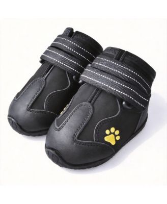 Anti-Slip Dog Boots for Large Breeds with Reflective Straps