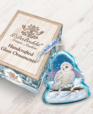 Owl Mercury Holiday Ornament