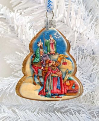 Nativity Mercury Holiday Ornaments, Set of 3
