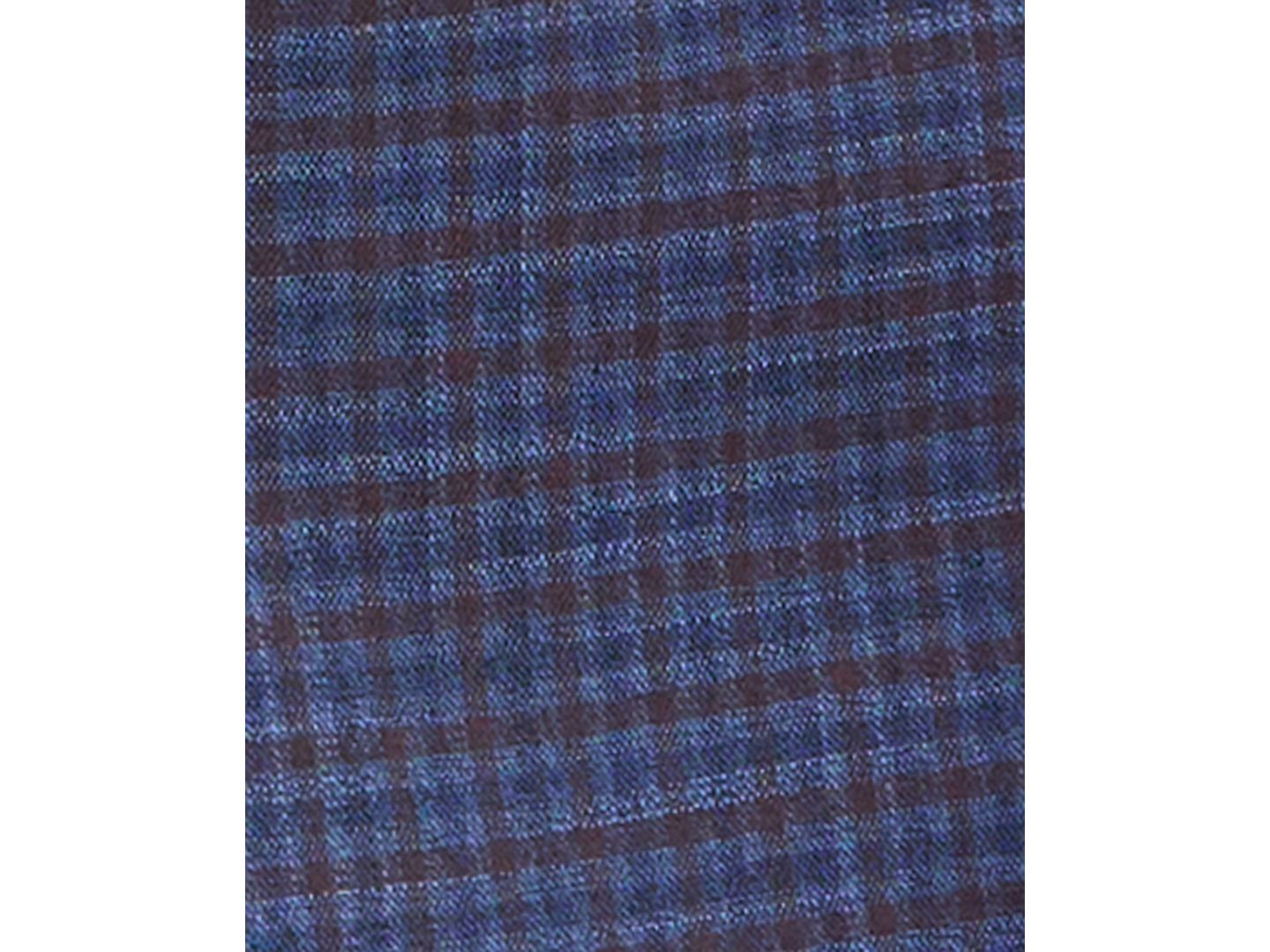Мужской пиджак Tommy Hilfiger Modern-Fit Blue Check Sport Coat, цвет: Синий / Винный клетчатый — фото 5