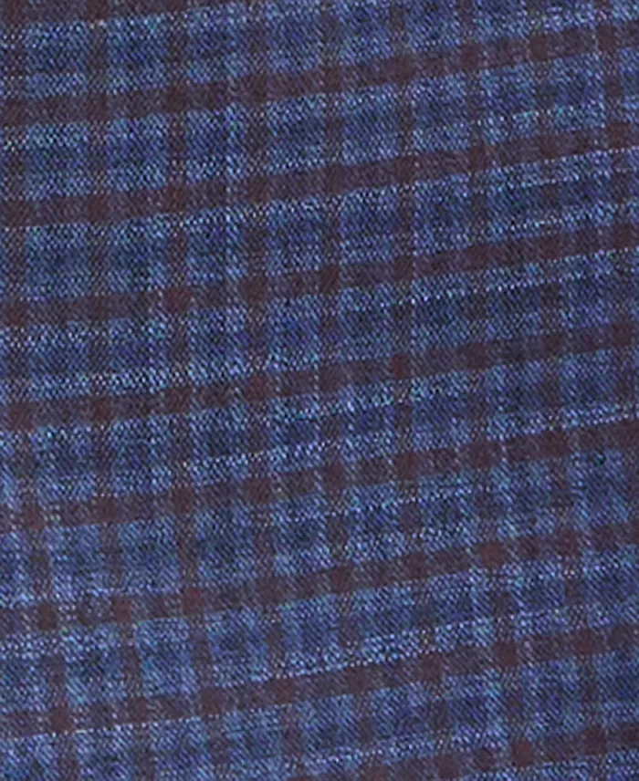 Men's Modern-Fit Blue Check Sport Coat - thumbnail 5