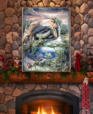 Mer Angel Wall Wooden Decor by Josephine Wall