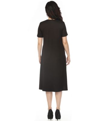 Women's Maternity Short-Sleeve A-Line Dress