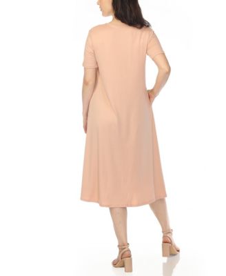Women's Maternity Short-Sleeve A-Line Dress