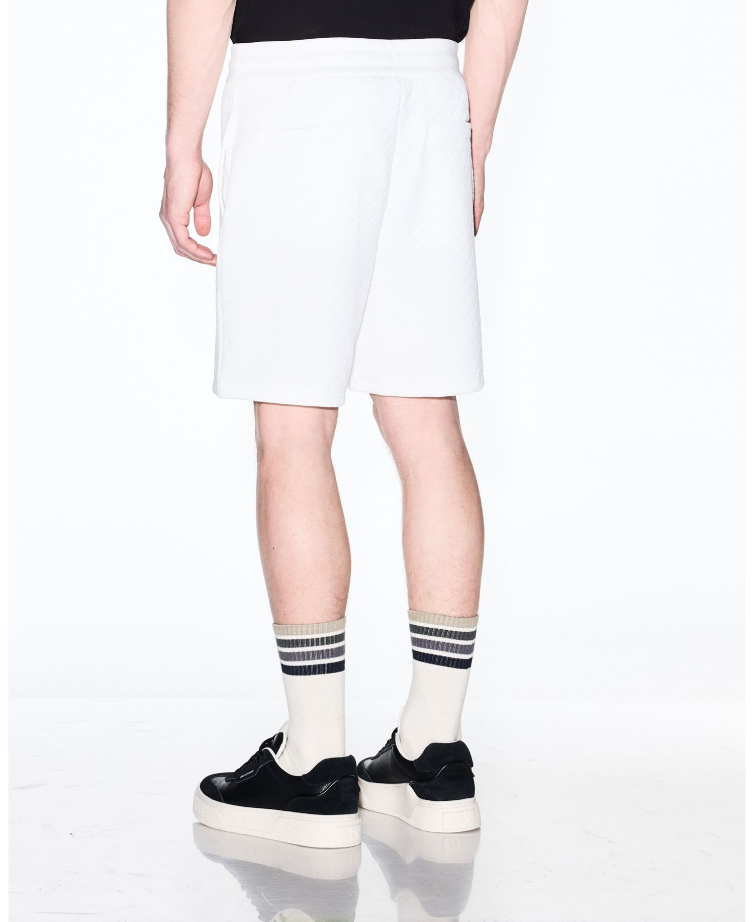 Men's Jacquard Allover Logo Fleece Short