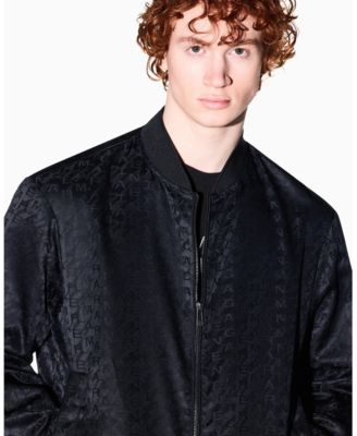 Men's All Over Print Jacquard Bomber Jacket