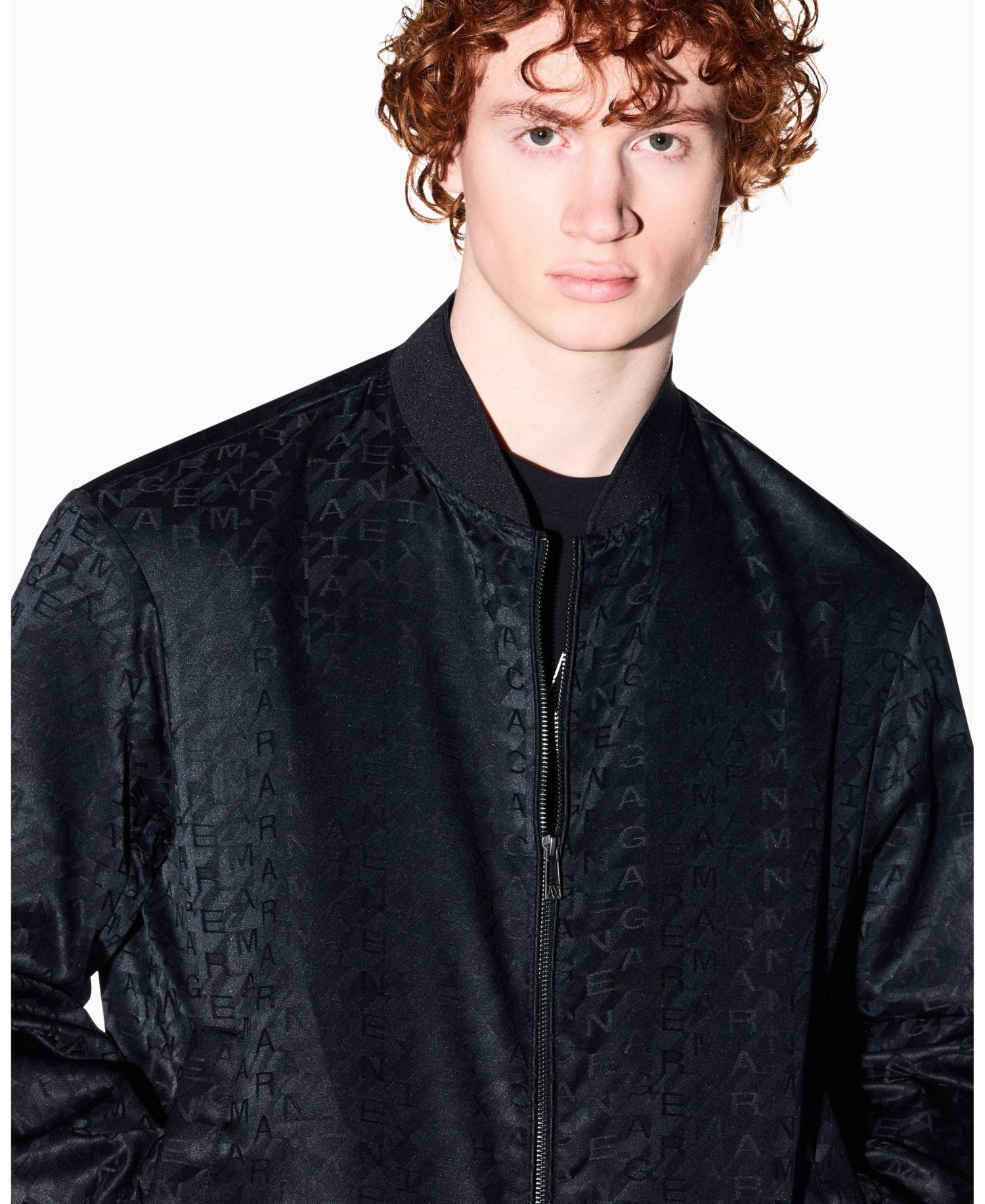 Men's All Over Print Jacquard Bomber Jacket