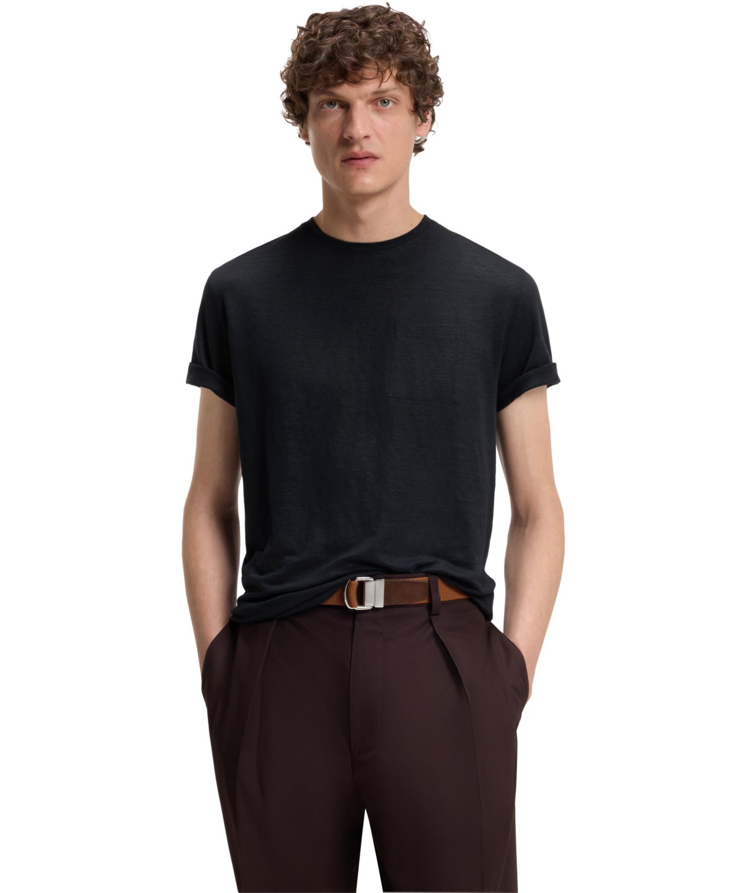 BECKHAM x BOSS Men's Linen T-Shirt