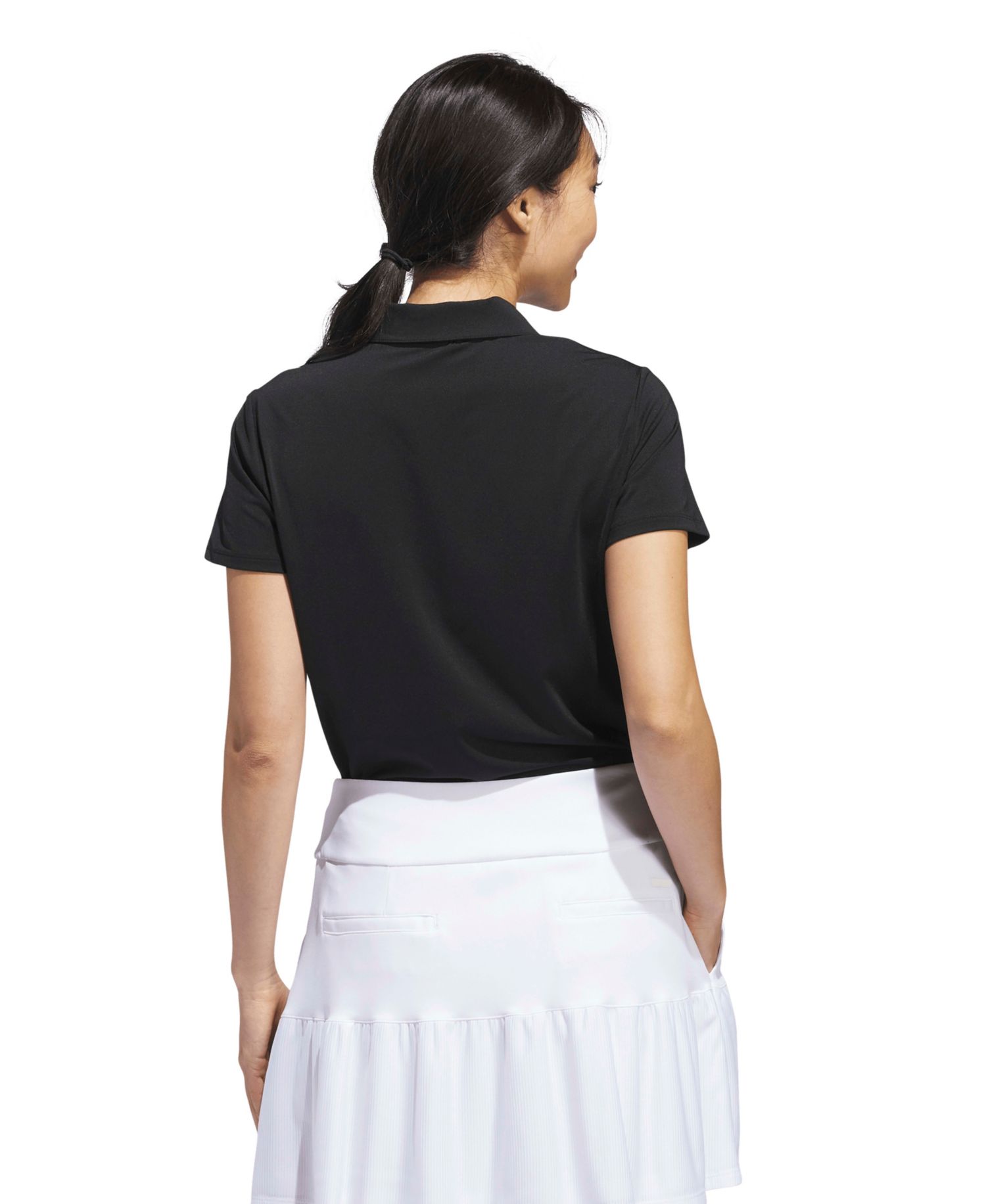 Women's Solid Short-Sleeve Polo Shirt