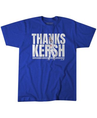 Men's and Women's Clayton Kershaw Royal Los Angeles Dodgers Thank You T-Shirt