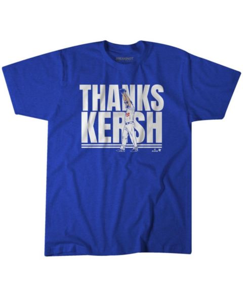Футболка BreakingT Clayton Kershaw Royal Los Angeles Dodgers Thank You