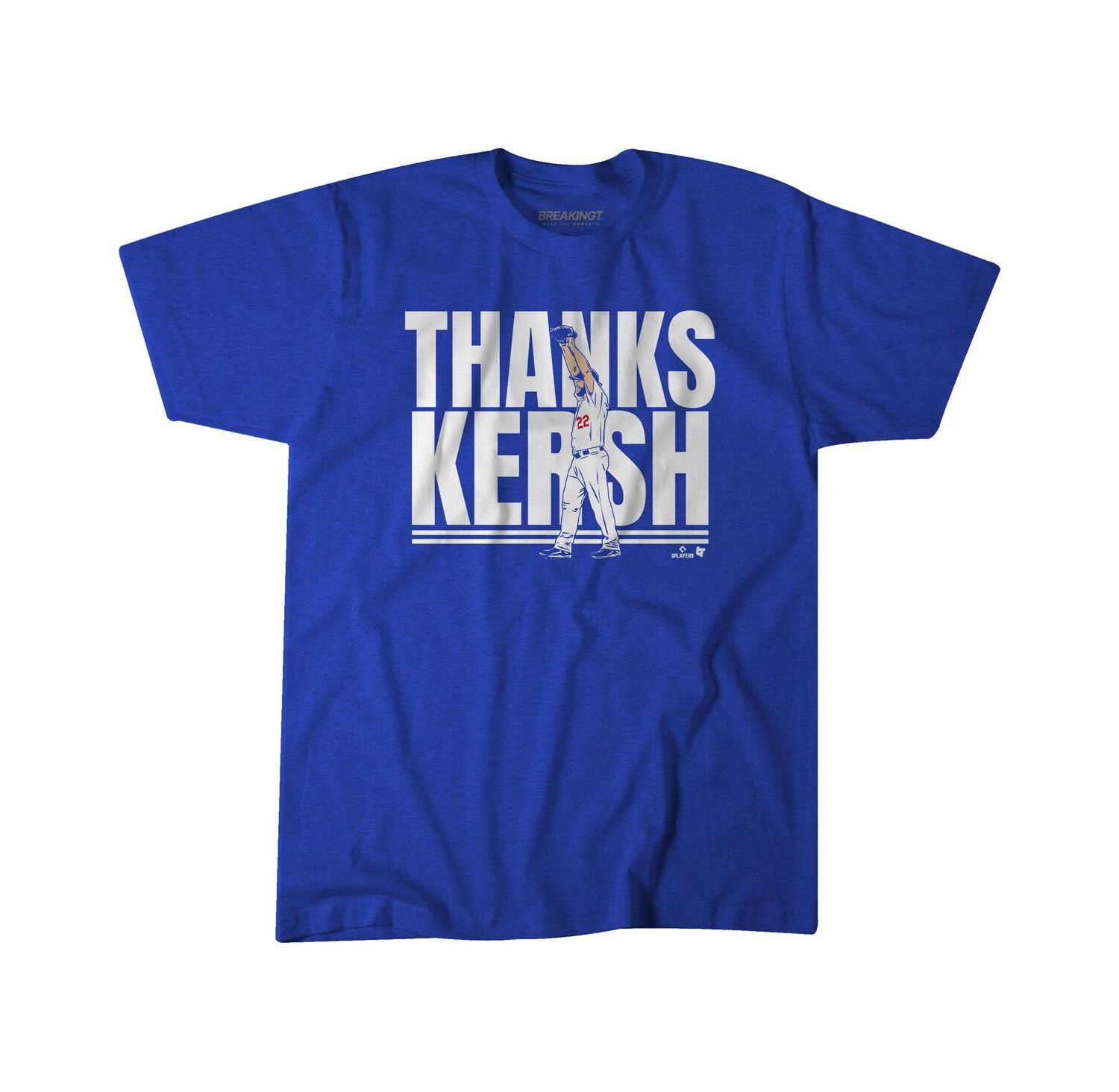 Men's and Women's Clayton Kershaw Royal Los Angeles Dodgers Thank You T-Shirt
