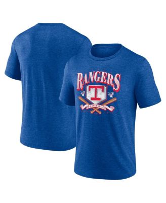 Men's Heather Royal Texas Rangers Home Team Tri-Blend T-Shirt