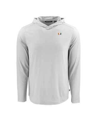 Men's Gray Miami Hurricanes Coastline Epic Comfort Eco Long Sleeve Hoodie T-Shirt