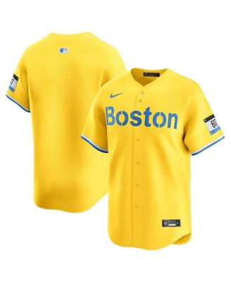 Men's Gold Boston Red Sox City Connect Limited Jersey
